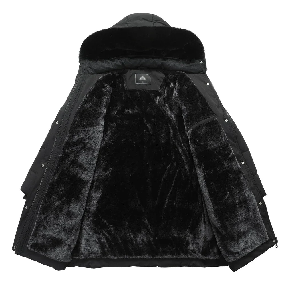 Pefflarge Women's Plus Size Winter Coat Waterproof Down Detachable HOODED 1X